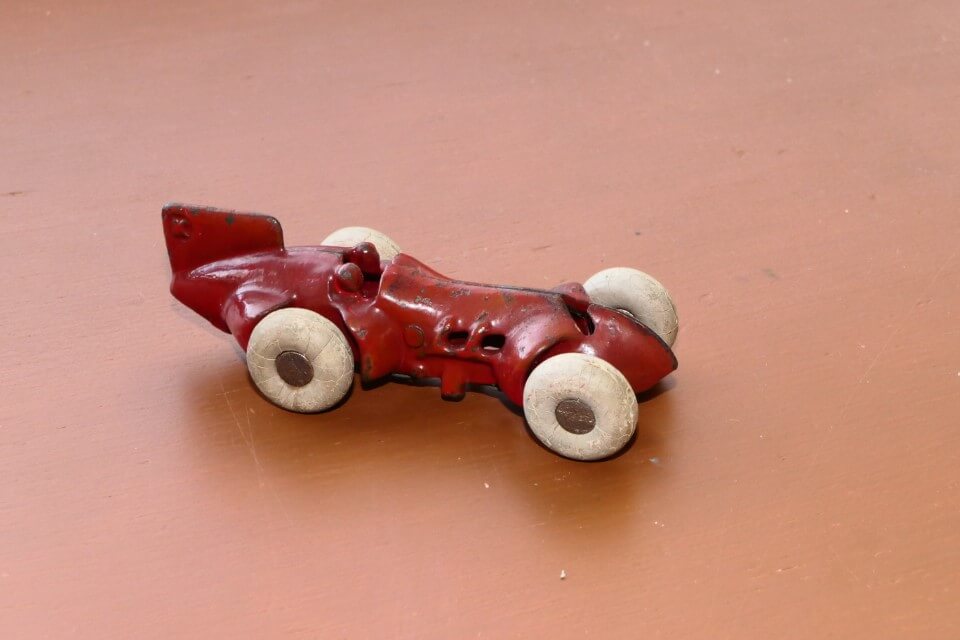 USA Kilgore Cast Iron. Rubber tyres on nickel wheels 110mm