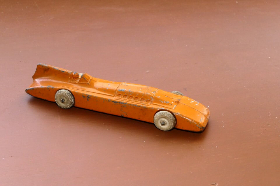 USA. Barclay. Slush Mold. No maker’s mark. Rubber- wheels/tyres. 176mm