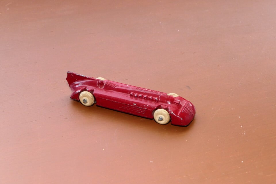 USA. Lincoln. Pre war Slush Mold. Rubber-wheels/tyres. 115mm