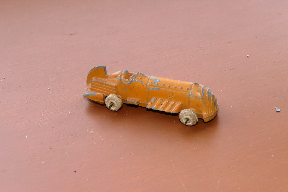 USA Hubley Diecast Marked Hubley. Rubber-wheels/tyres 95mm.